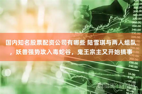 国内知名股票配资公司有哪些 陆雪琪与两人组队，妖兽强势攻入毒蛇谷，鬼王宗主又开始搞事